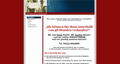 Desktop Screenshot of ihrhausschnellverkaufen.de